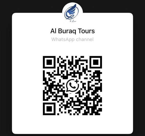 Scan to join the Al Buraq Tours WhatsApp channel